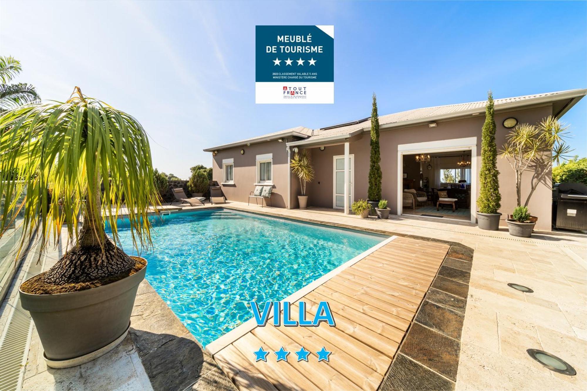 Villa Avec Piscine Vue Mer Et Montagne, En Pleine Nature サン・ジョゼフ エクステリア 写真
